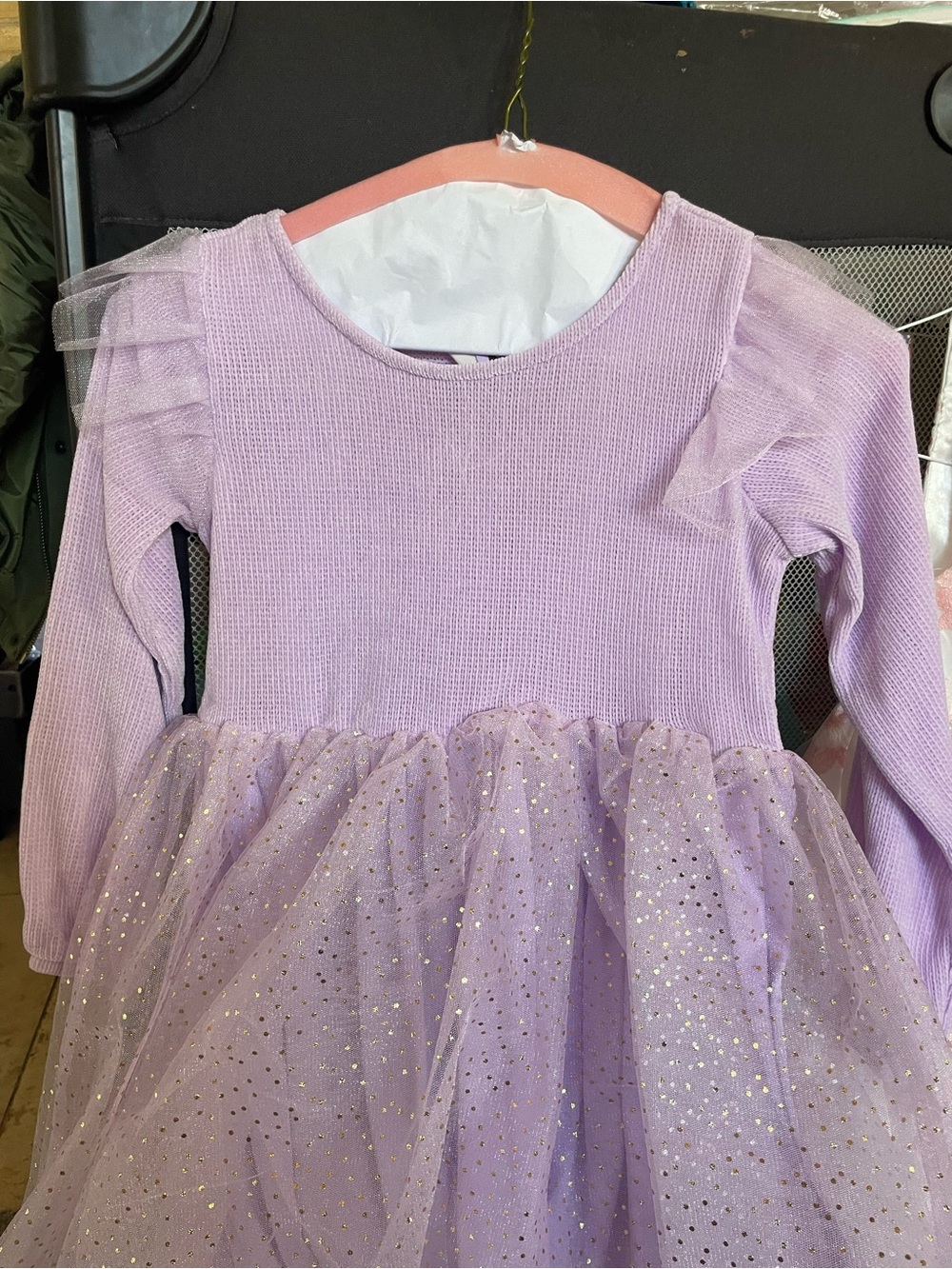 Lilac Sparkle Tulle Kids Costume Dress